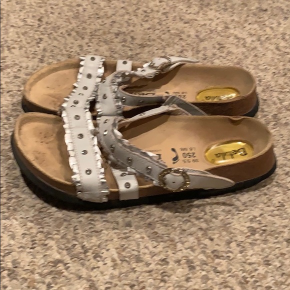 Birkenstock | Shoes | Betula By Birkenstock White Bling Studded Sandal 8 | Poshmark